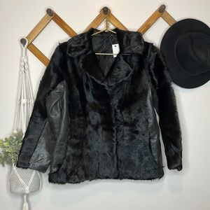 Vintage Real Fur and Leather Coat